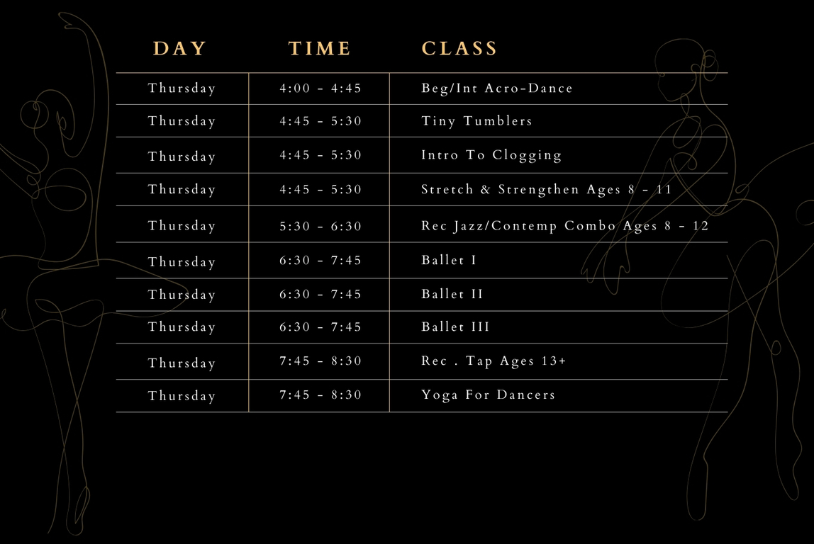 clements ferry thursday schedule