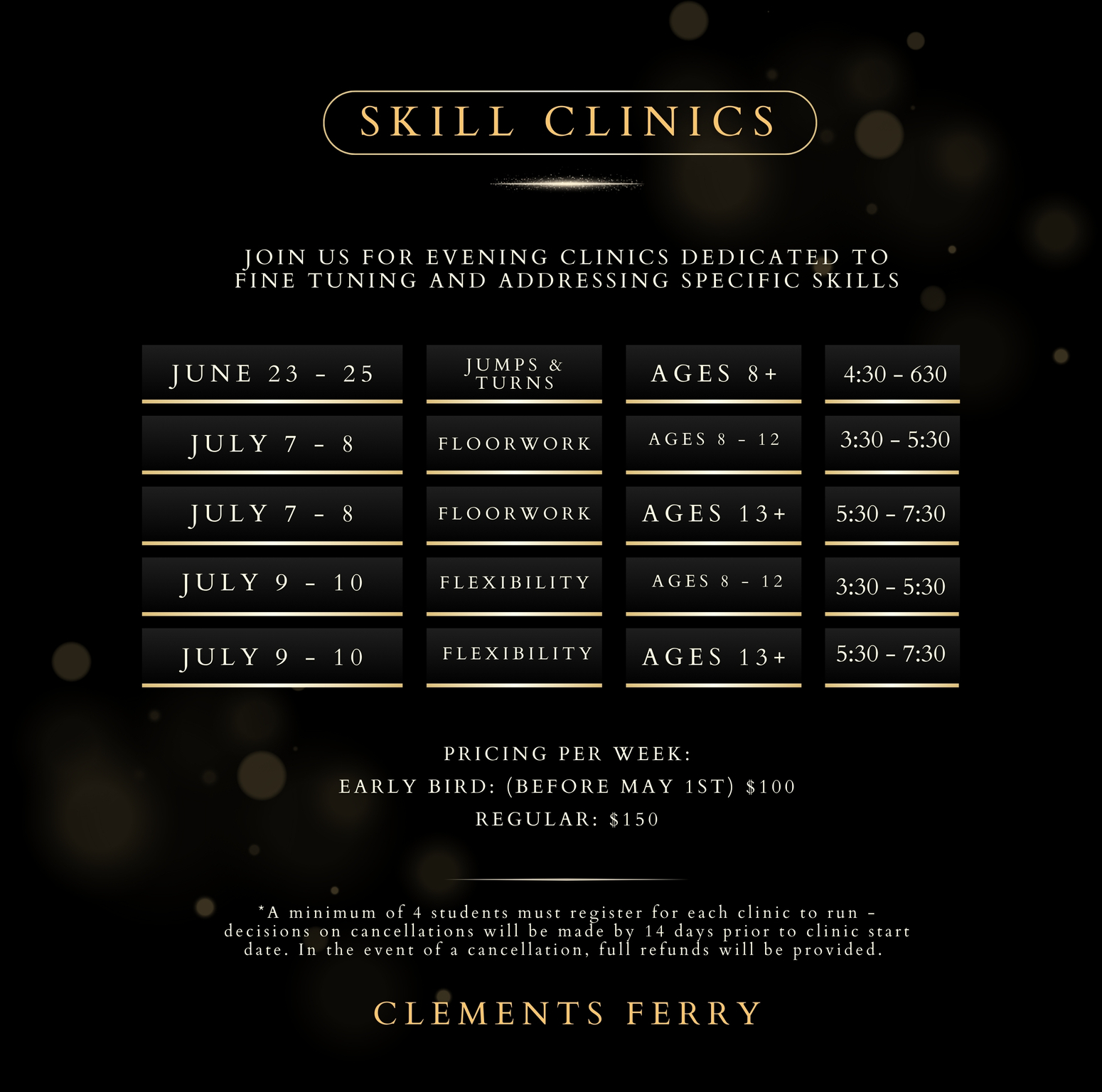 skill clinics